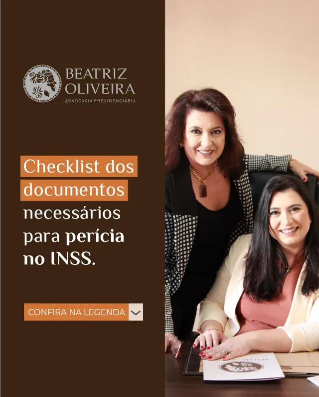 Post do Instagram: checklist dos documentos para perícia no INSS